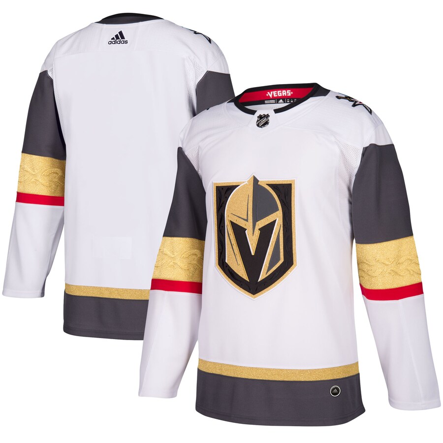 Men's Vegas Golden Knights adidas White Away Authentic Blank Jersey - Puhuasuan