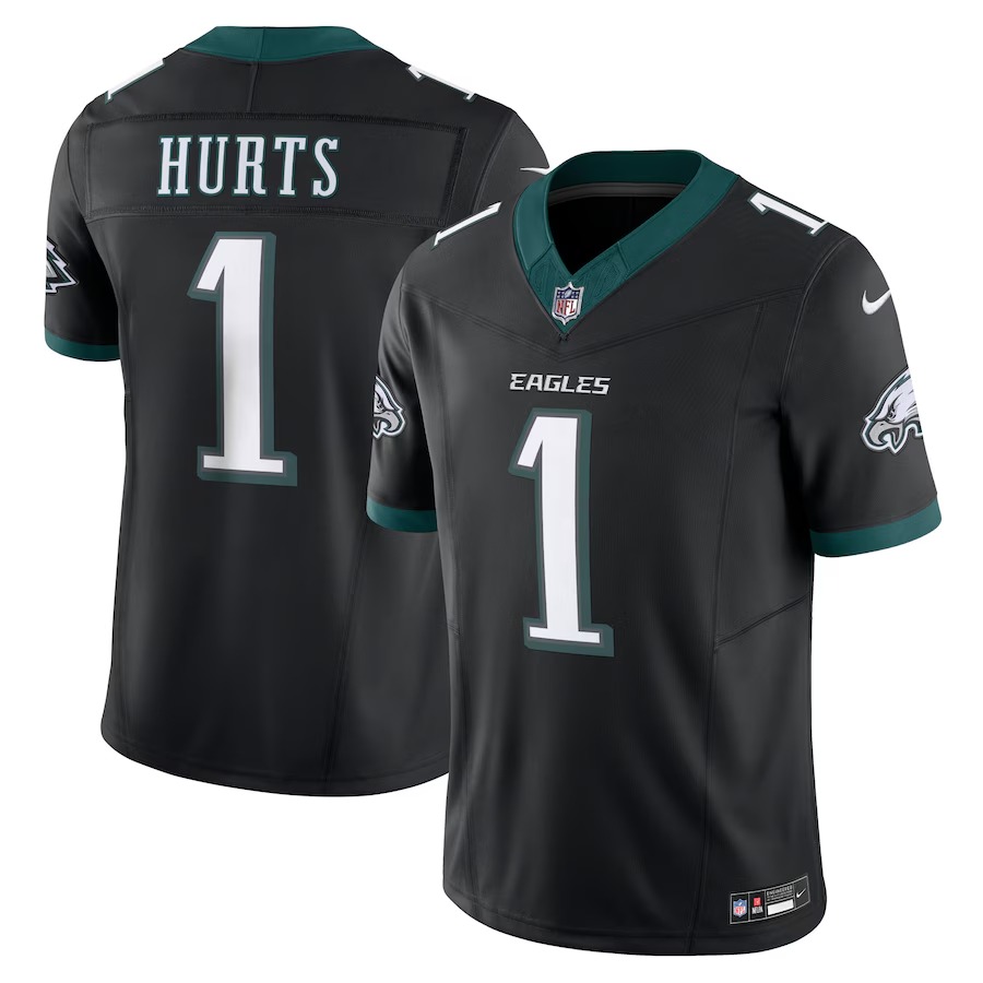 Men's Philadelphia Eagles Jalen Hurts Nike Black Alternate Vapor F.U.S.E. Limited Jersey - Puhuasuan