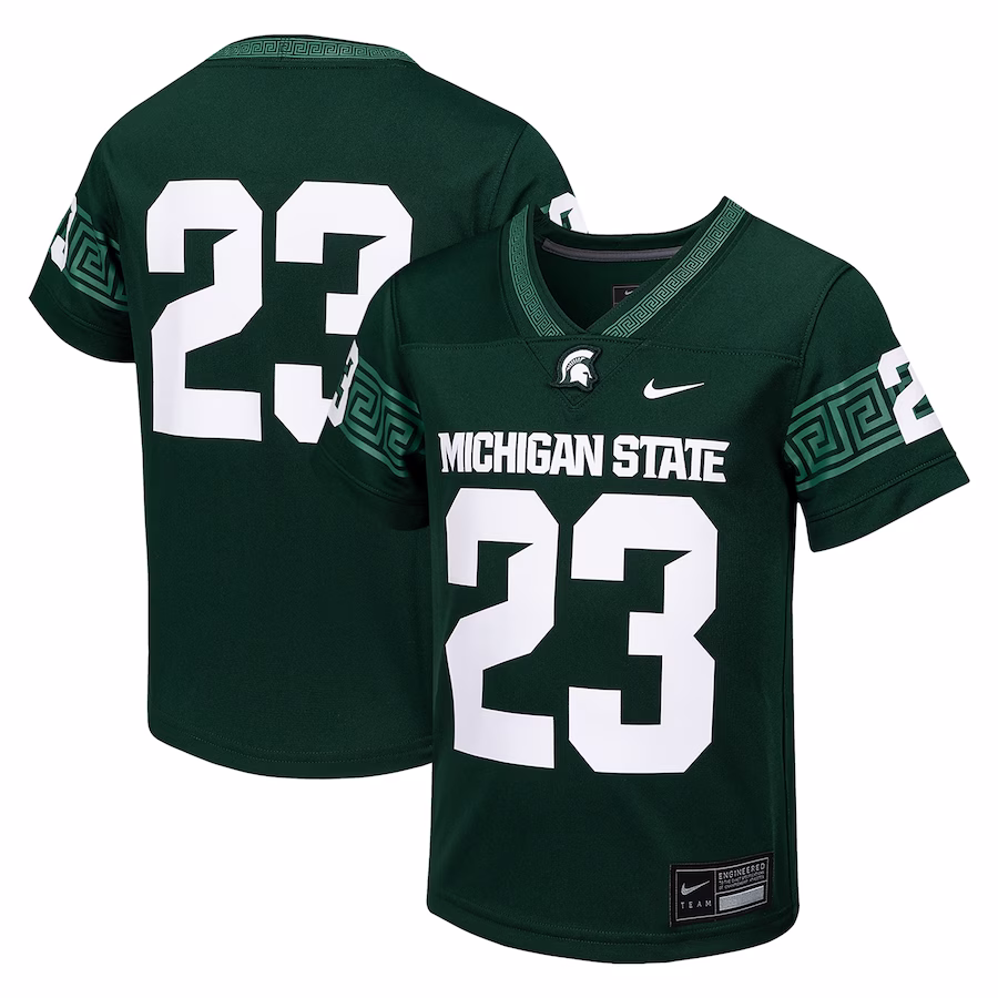 #23 Michigan State Spartans Nike Youth Untouchable Replica Game Jersey - Green - Puhuasuan