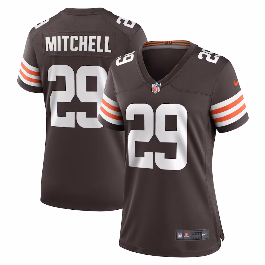 Women's Cleveland Browns Cameron Mitchell Nike  Brown Team Game Jersey - Puhuasuan