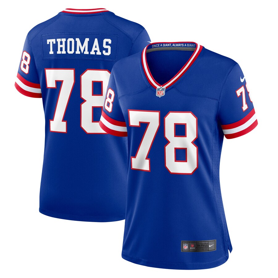 Women's New York Giants Andrew Thomas Nike Royal Classic Player Game Jersey - Puhuasuan