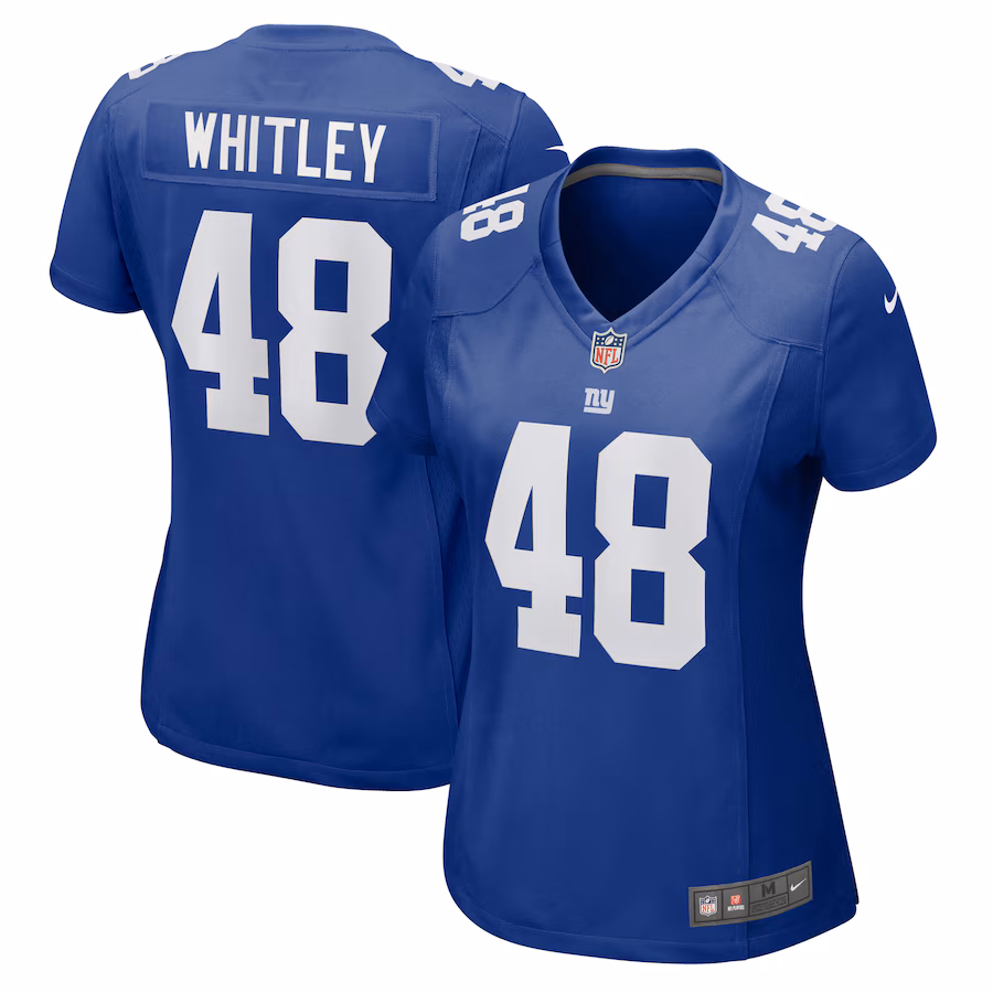 Women's New York Giants Benton Whitley Nike Royal Game Jersey - Puhuasuan