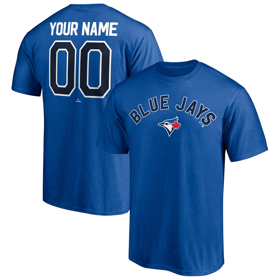 Men's Toronto Blue Jays Royal Personalized Team Winning Streak Name & Number T-Shirt - Puhuasuan