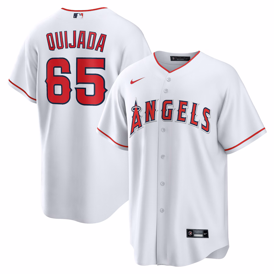 Men's Los Angeles Angels José Quijada Nike White Home  Replica Player Jersey - Puhuasuan