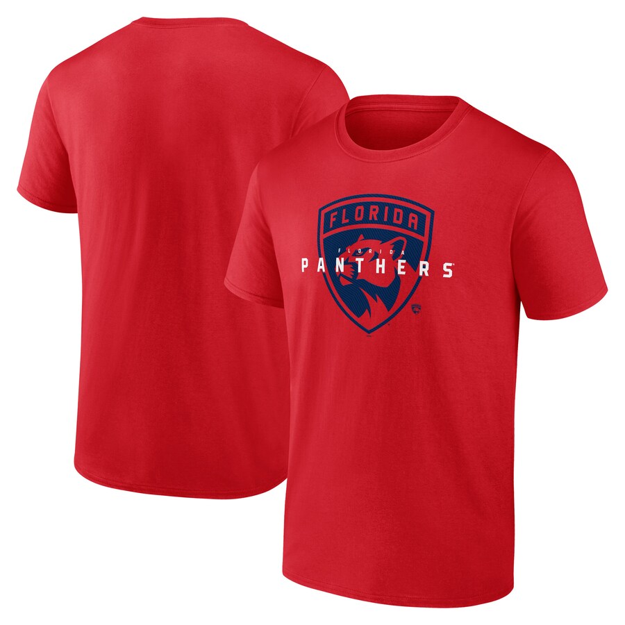 Men's Florida Panthers Red Coordinate T-Shirt - Puhuasuan