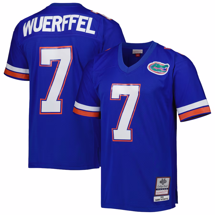 Danny Wuerffel Florida Gators Mitchell & Ness 1996 Legacy Jersey - Royal - Puhuasuan