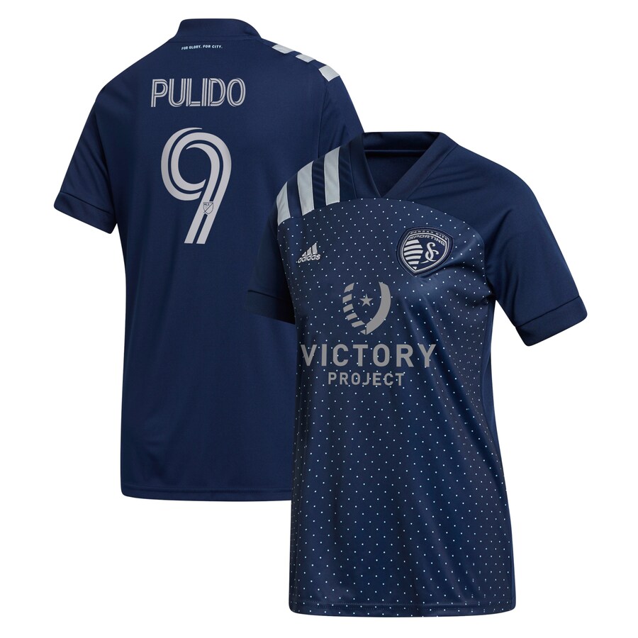 Women's Sporting Kansas City Alan Pulido adidas Blue 2021 Secondary Replica Player Jersey - Puhuasuan