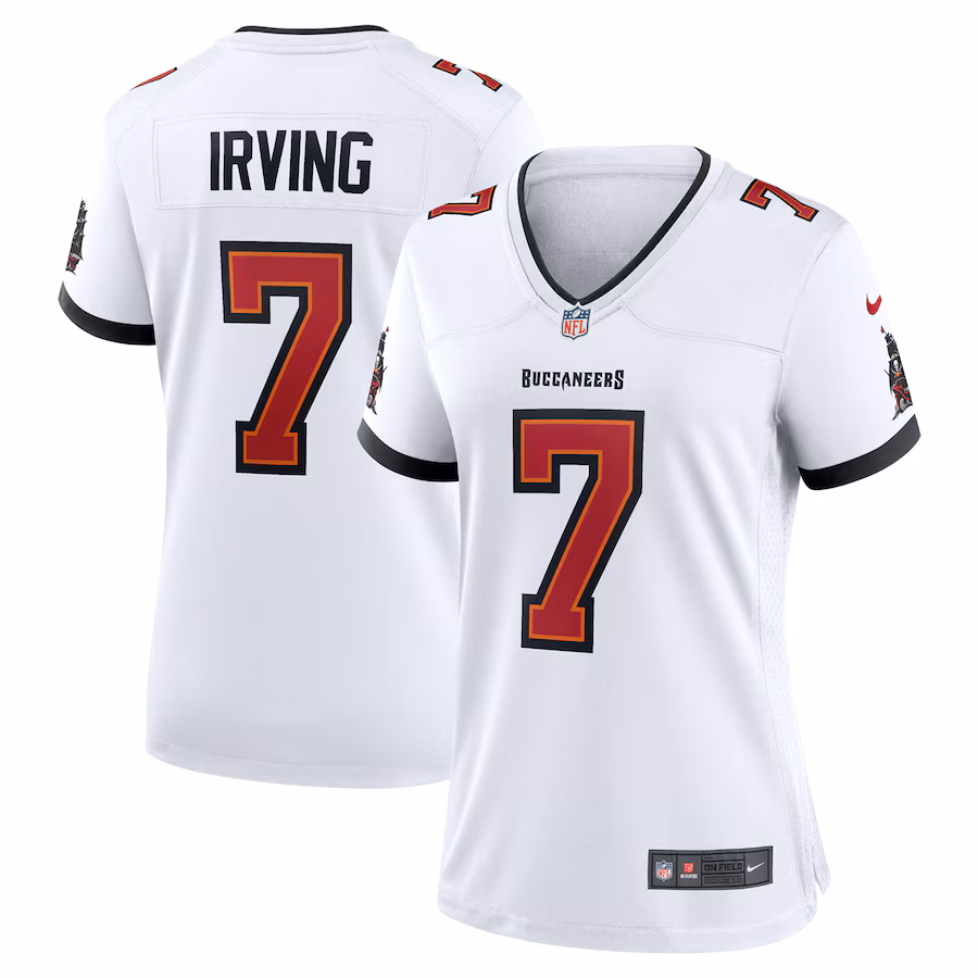 Women's Tampa Bay Buccaneers Bucky Irving Nike White Game Jersey - Puhuasuan