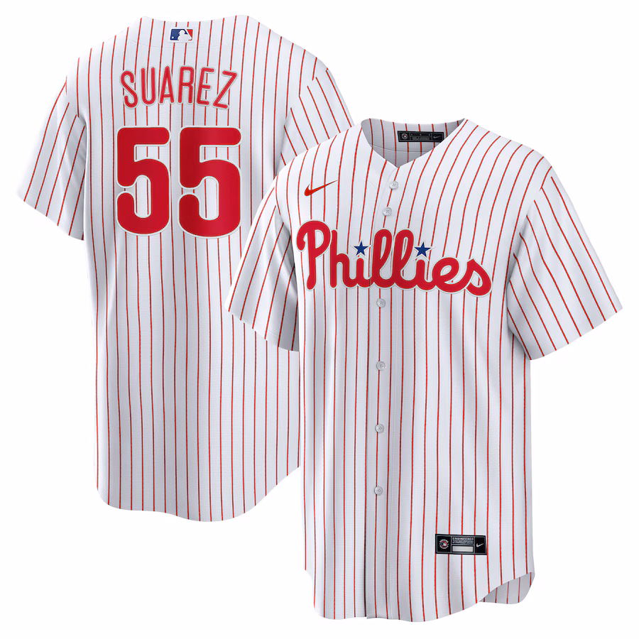 Men's Philadelphia Phillies Ranger Suárez Nike White Home  Replica Player Jersey - Puhuasuan