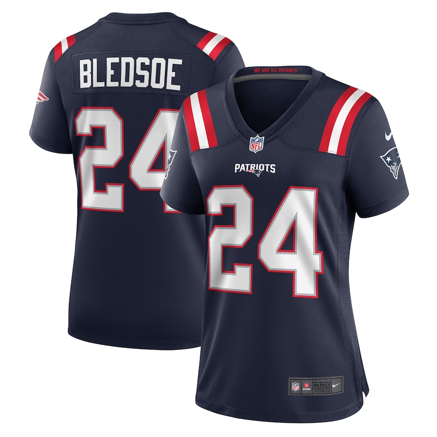 Women's New England Patriots Joshuah Bledsoe Nike Navy Game Player Jersey - Puhuasuan
