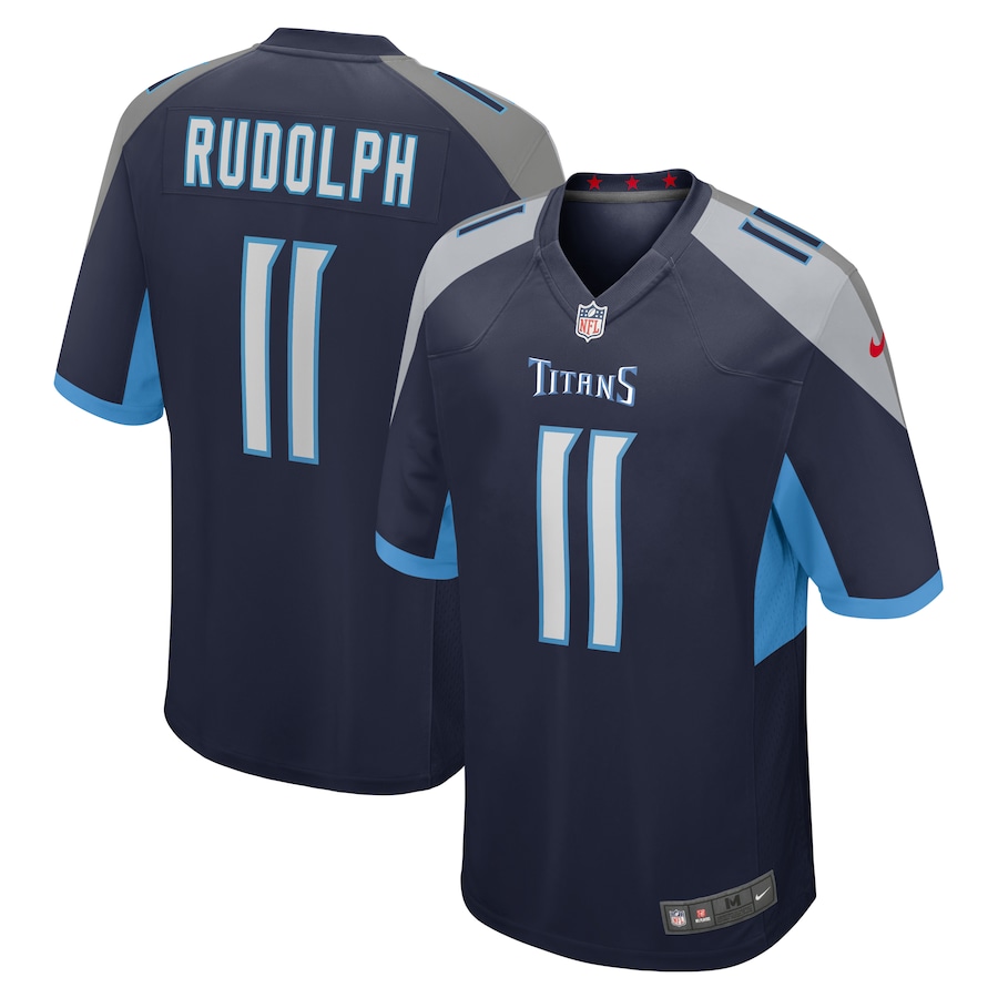 Men's Tennessee Titans Mason Rudolph Nike Navy Game Jersey - Puhuasuan
