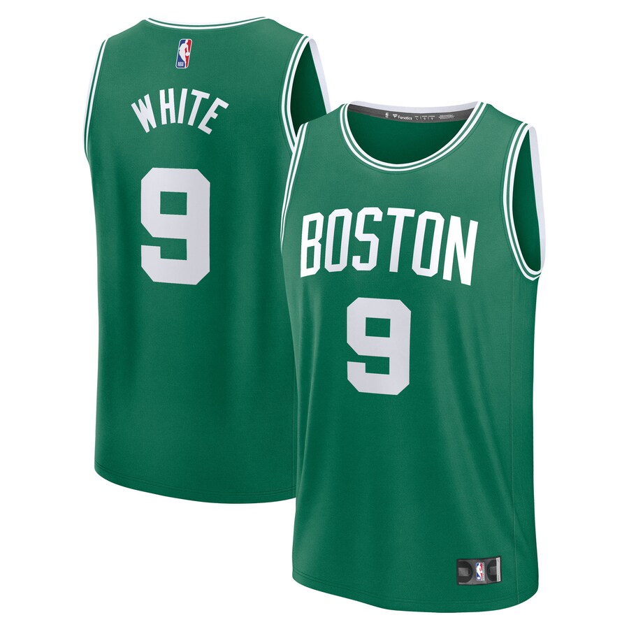 Men's Boston Celtics Derrick White Fanatics Kelly Green Fast Break Replica Player Jersey - Icon Edition - Puhuasuan