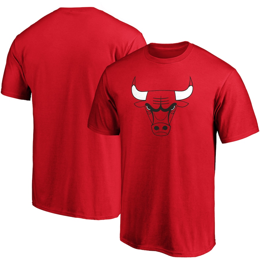 Men's Chicago Bulls Fanatics Red Primary Team Logo T-Shirt - Puhuasuan
