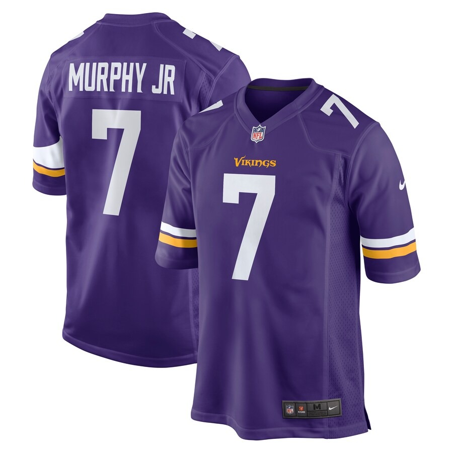 Men's Minnesota Vikings Byron Murphy Jr. Nike Purple Game Jersey - Puhuasuan