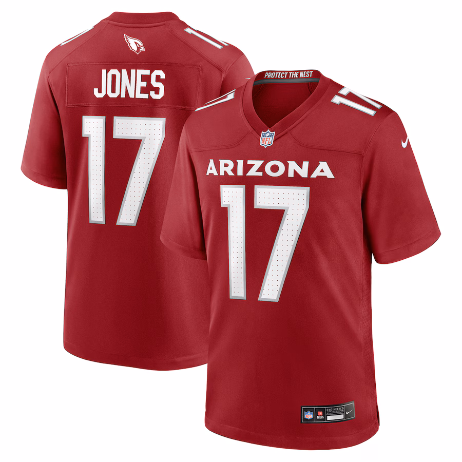 Men's Arizona Cardinals Zay Jones Nike Cardinal Team Game Jersey - Puhuasuan