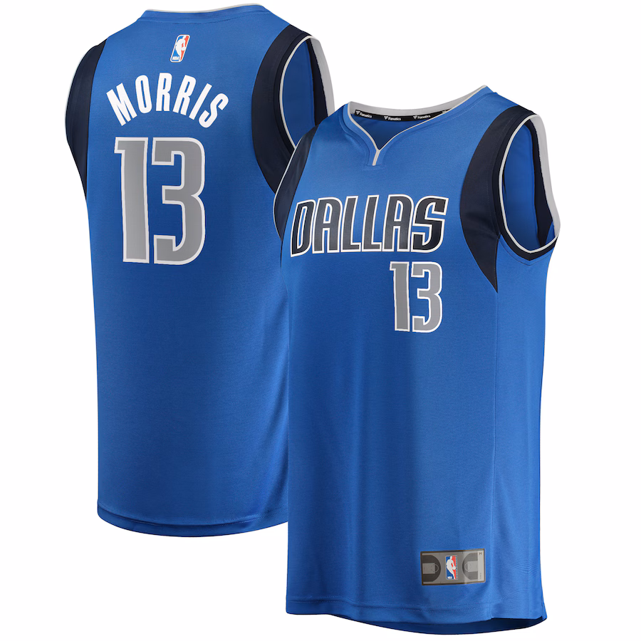 Youth Dallas Mavericks Markieff Morris Fanatics Blue Fast Break Player Jersey - Icon Edition - Puhuasuan