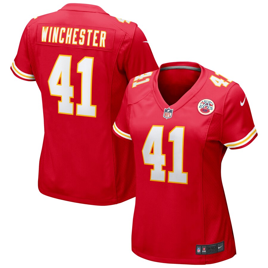 Women's Kansas City Chiefs James Winchester Nike Red Game Jersey - Puhuasuan