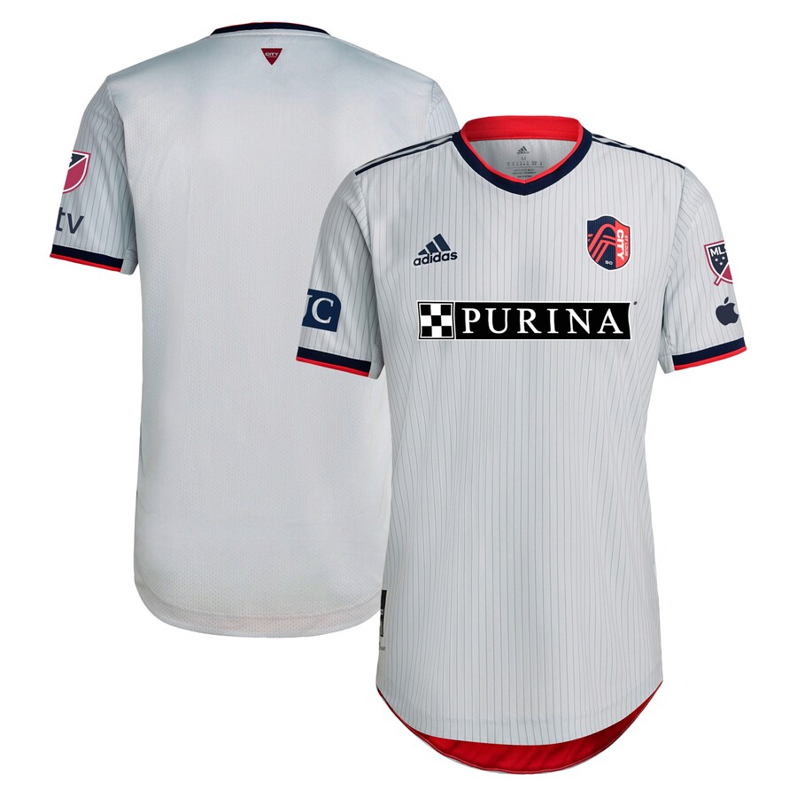 Men's St. Louis City SC adidas Gray 2023 The Spirit Kit Authentic Jersey - Puhuasuan