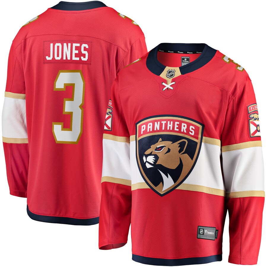 Men's Florida Panthers Seth Jones Fanatics Red Home Breakaway Jersey - Puhuasuan