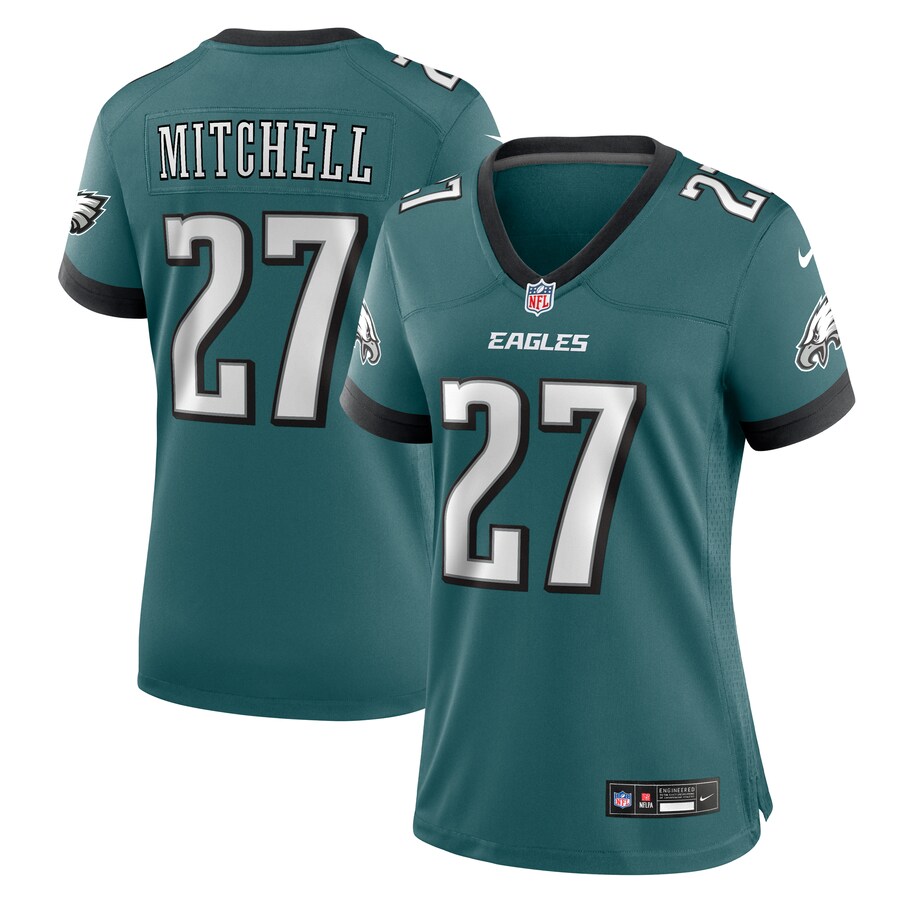Women's Philadelphia Eagles Quinyon Mitchell Nike Midnight Green Team Game Jersey - Puhuasuan