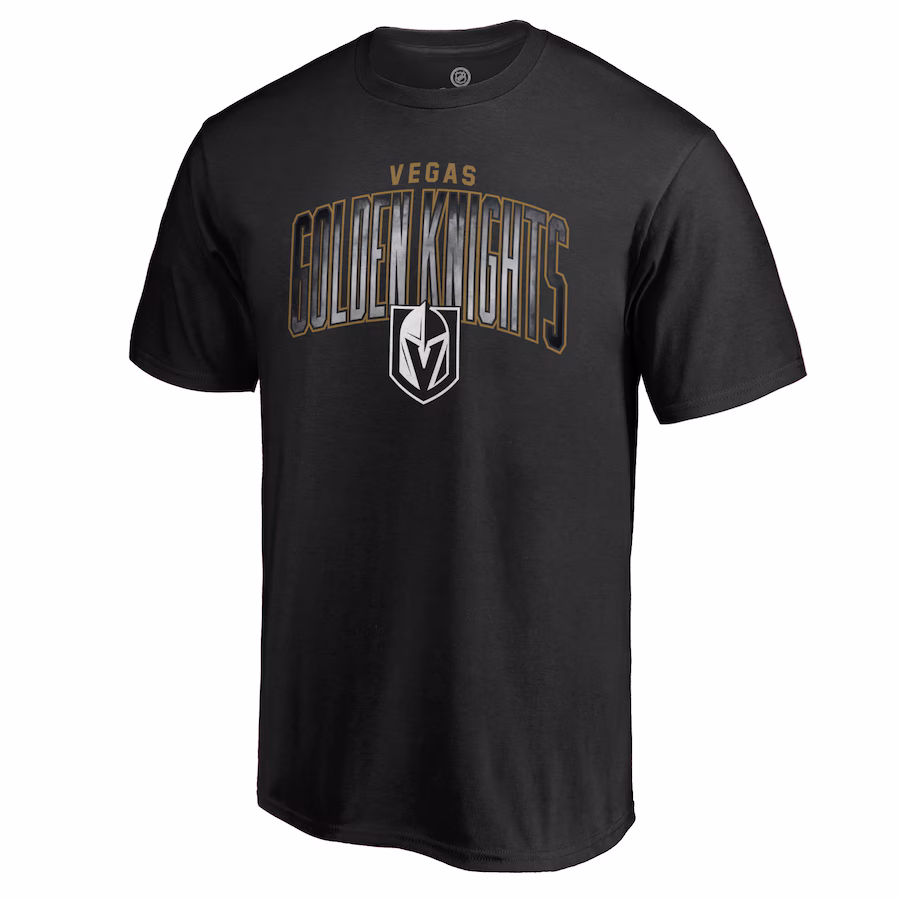 Men's Vegas Golden Knights Black Arch Smoke T-Shirt - Puhuasuan