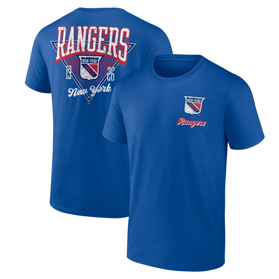 Men's New York Rangers Blue Never Over T-Shirt - Puhuasuan