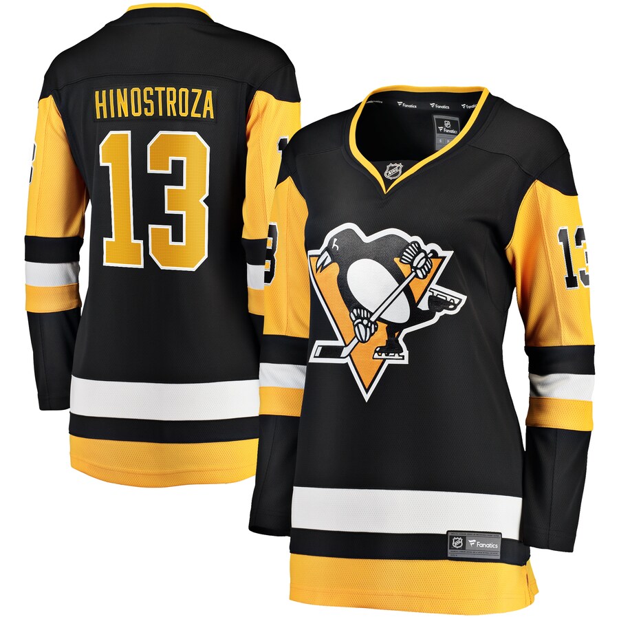Women's Pittsburgh Penguins Vinnie Hinostroza Fanatics Branded Black Home Breakaway Player Jersey - Puhuasuan