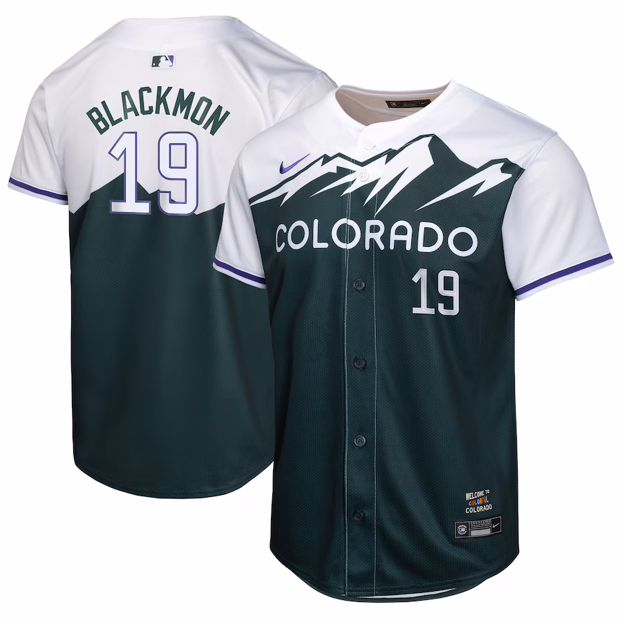 Youth Colorado Rockies Charlie Blackmon Nike Green City Connect Limited Player Jersey - Puhuasuan