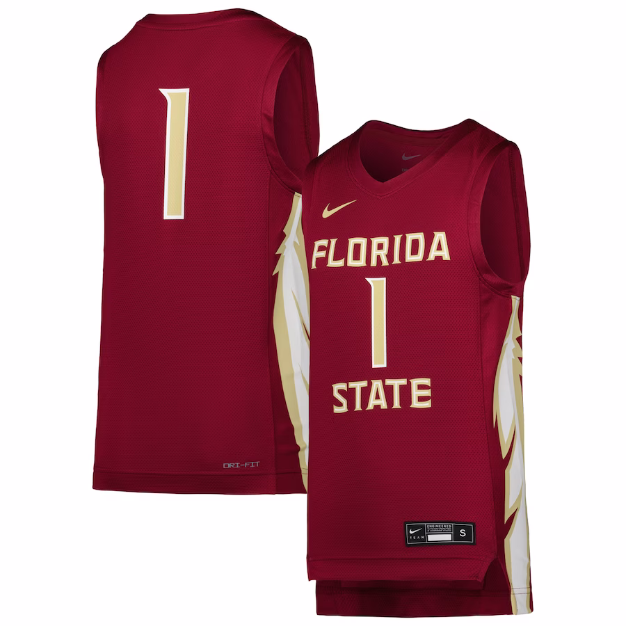 Florida State Seminoles Nike Team Replica Basketball Jersey - Garnet - Puhuasuan