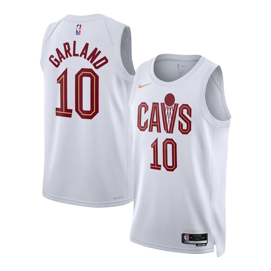 Unisex Cleveland Cavaliers Darius Garland Nike White Swingman Jersey - Association Edition - Puhuasuan