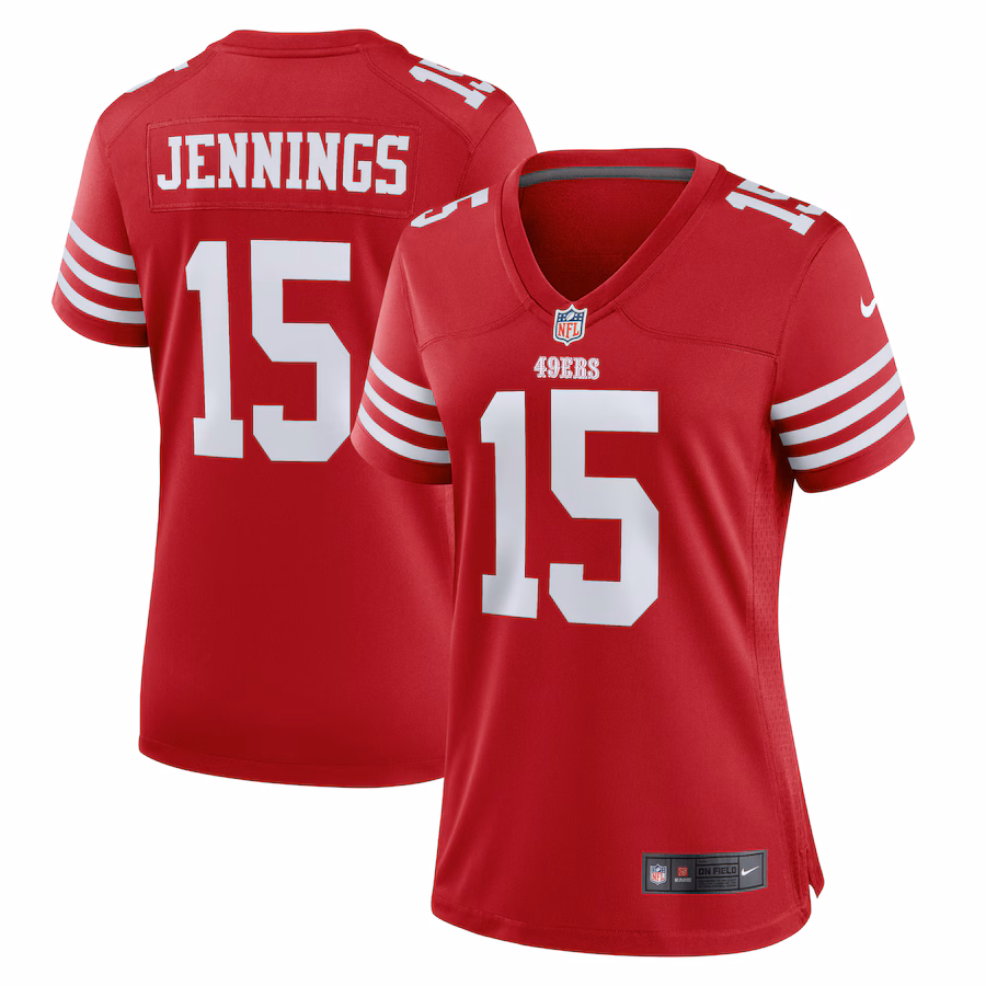Women's San Francisco 49ers Jauan Jennings Nike  Scarlet  Game Jersey - Puhuasuan