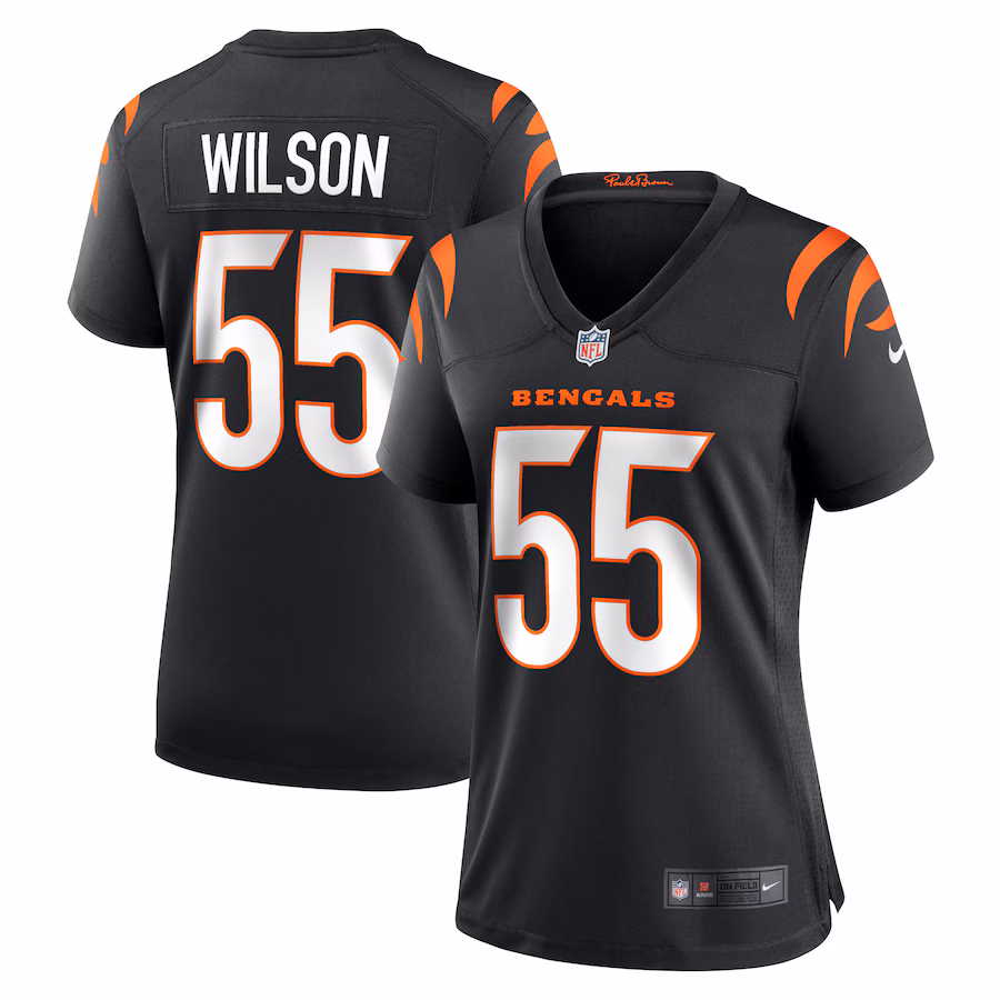 Women's Cincinnati Bengals Logan Wilson Nike Black Game Jersey - Puhuasuan