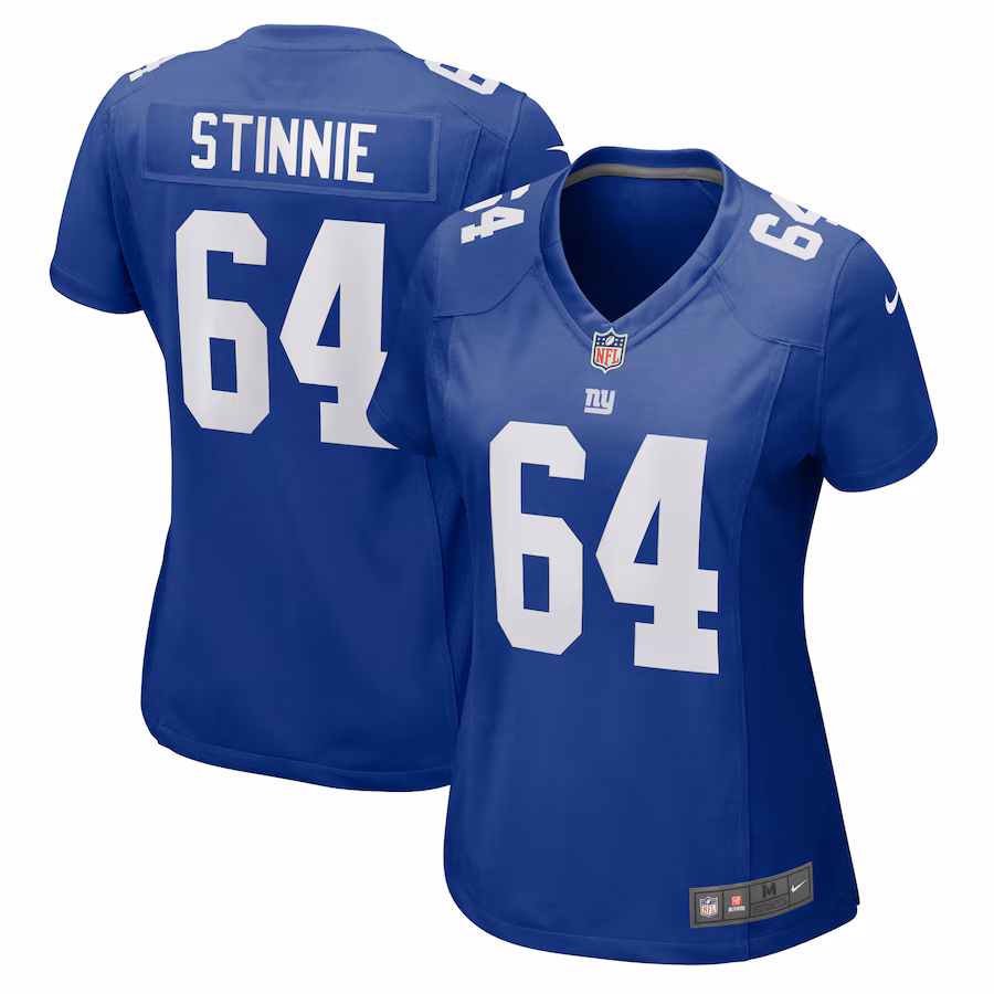 Women's New York Giants Aaron Stinnie Nike Royal Game Jersey - Puhuasuan