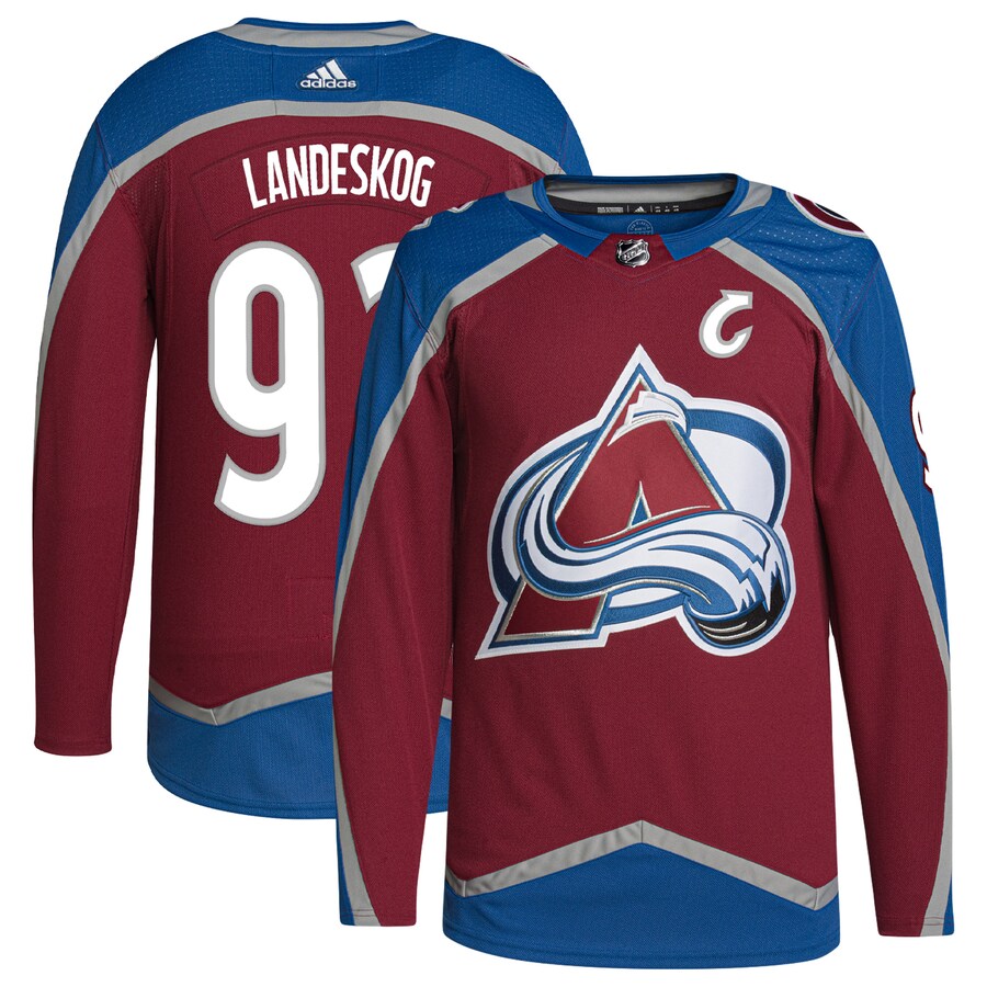 Men's Colorado Avalanche Gabriel Landeskog adidas Burgundy  Primegreen Authentic Pro Player Jersey - Puhuasuan