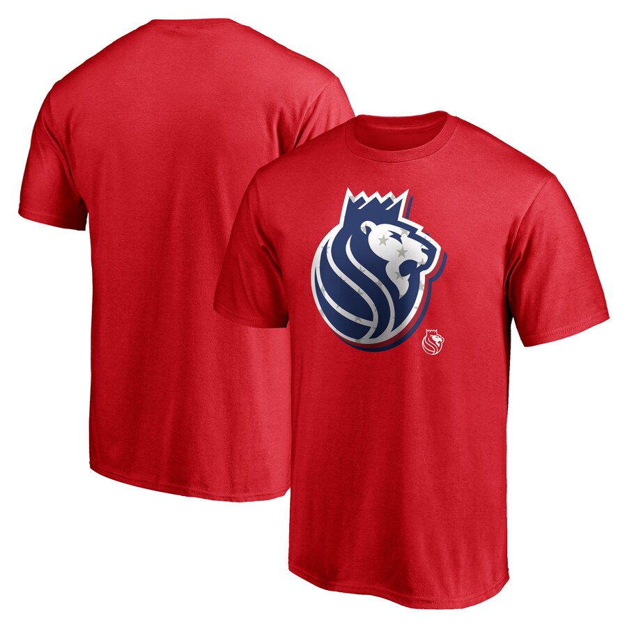 Men's Sacramento Kings Red Red White & Team T-Shirt - Puhuasuan