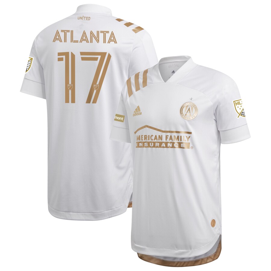 Men's Atlanta United FC adidas White 2020 King's Authentic Jersey - Puhuasuan