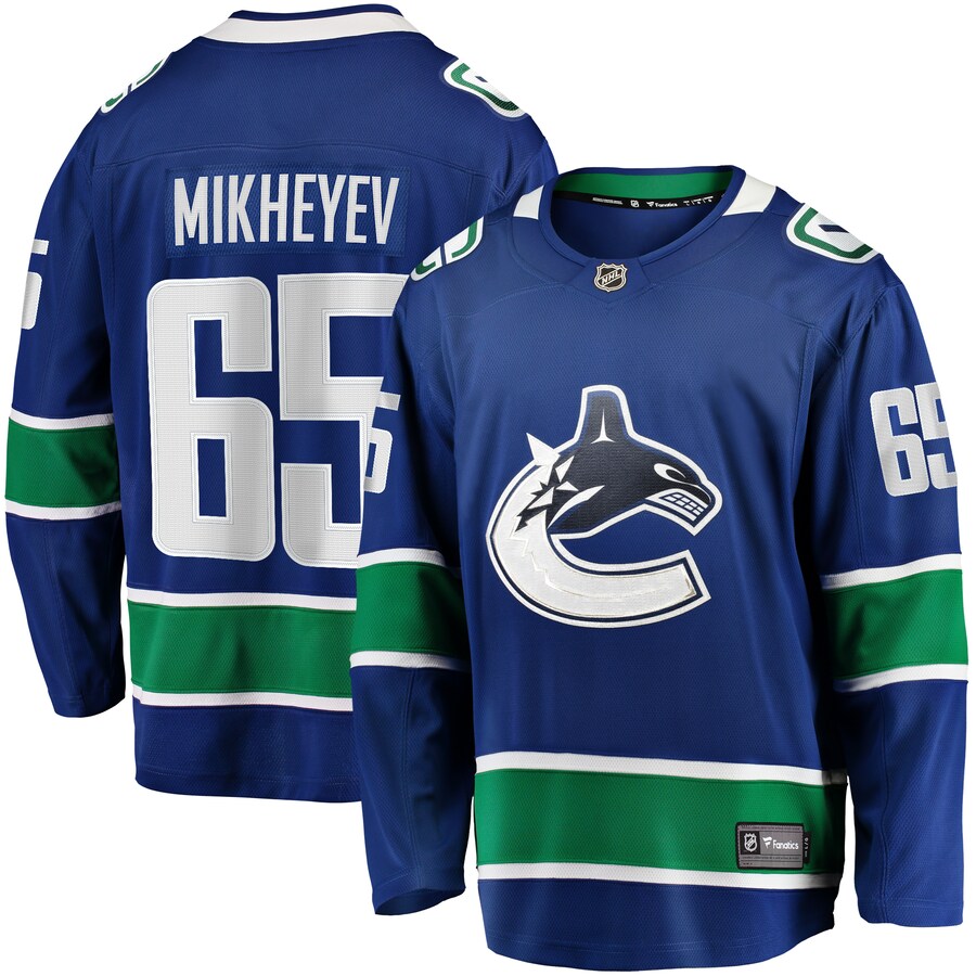 Men's Vancouver Canucks Ilya Mikheyev Fanatics Branded Blue Home Breakaway Jersey - Puhuasuan