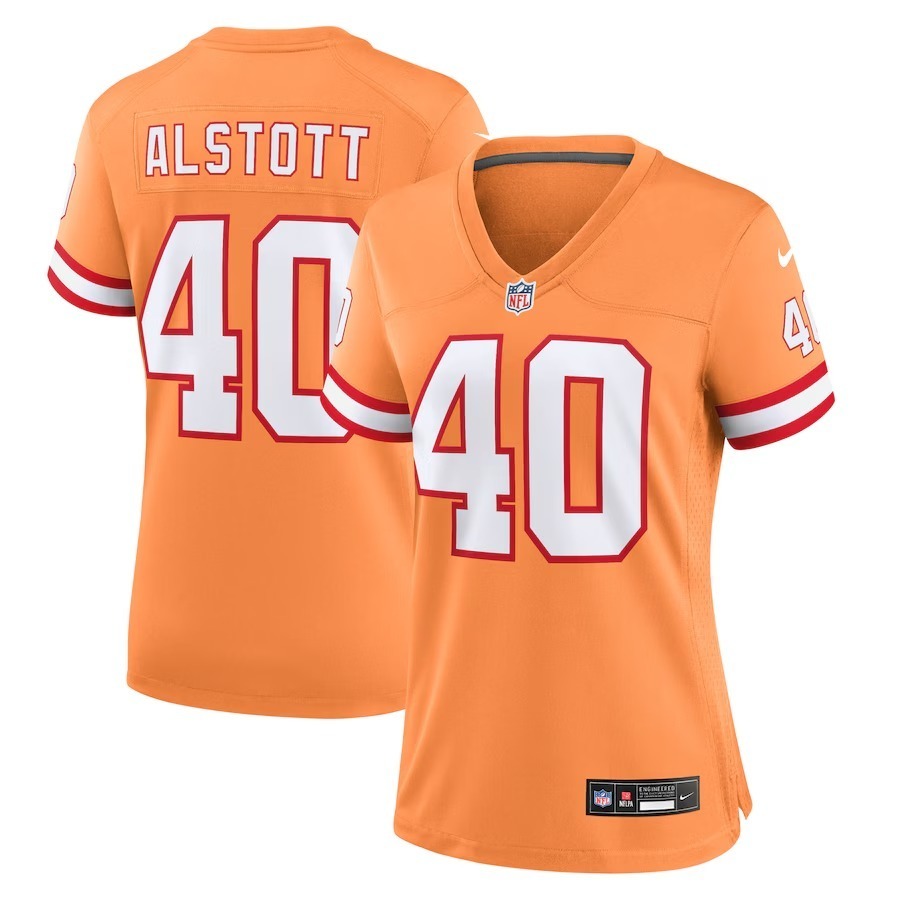 Women's Tampa Bay Buccaneers Mike Alstott Nike Orange Throwback Game Jersey - Puhuasuan
