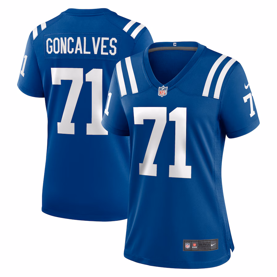 Women's Indianapolis Colts Matt Goncalves Nike  Royal Game Jersey - Puhuasuan