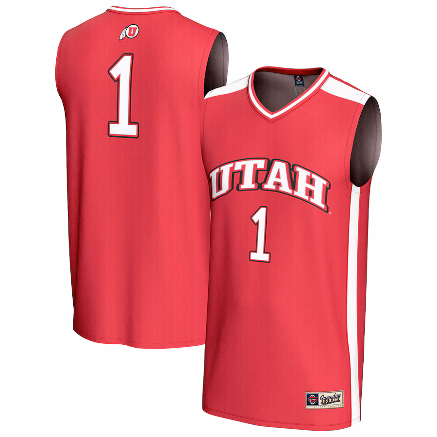 Unisex GameDay Greats #1 Red Utah Utes Lightweight Basketball Fashion Jersey - Puhuasuan