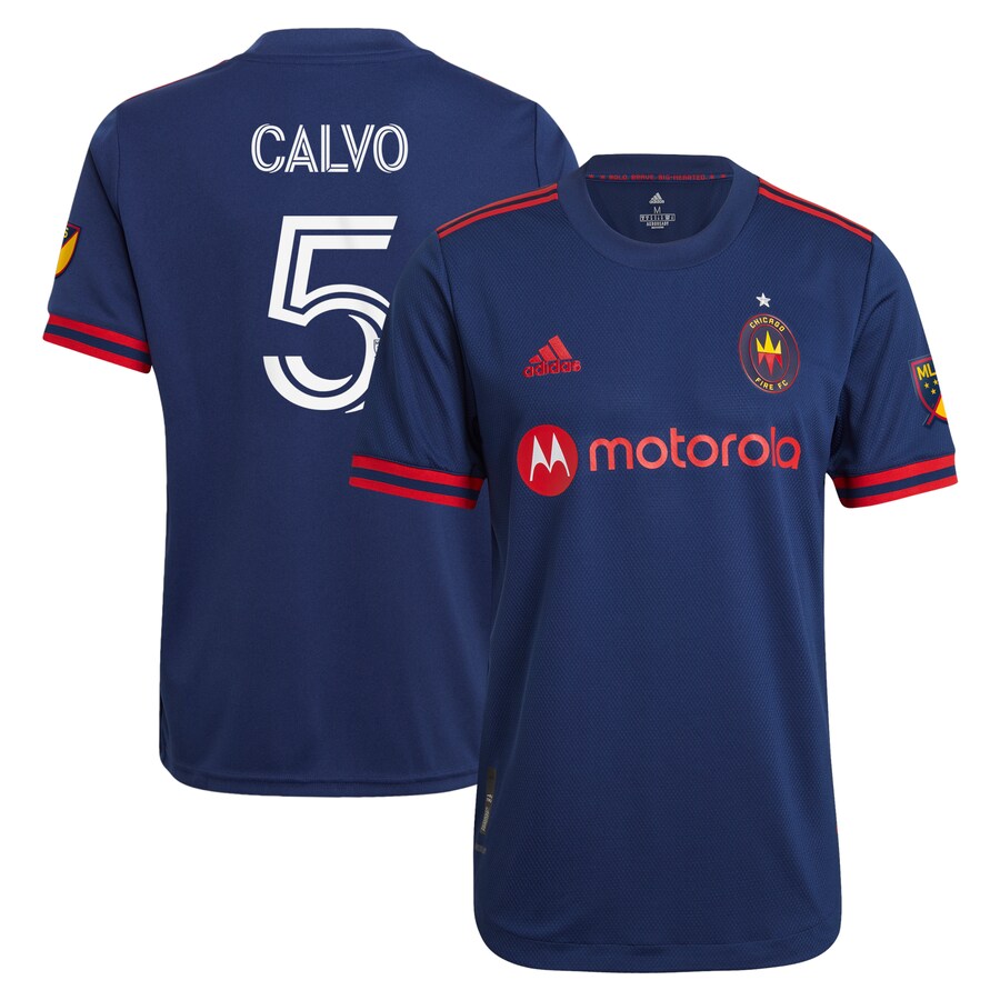 Men's Chicago Fire Francisco Calvo adidas Navy 2021 Primary Authentic Player Jersey - Puhuasuan