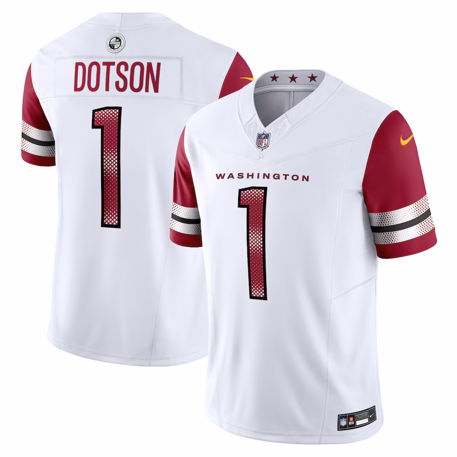 Men's Washington Commanders Jahan Dotson Nike White Vapor F.U.S.E. Limited Jersey - Puhuasuan