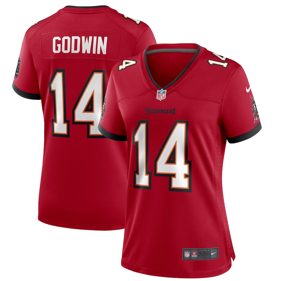Women's Tampa Bay Buccaneers Chris Godwin Nike Red Game Player Jersey - Puhuasuan