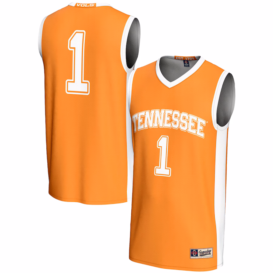 Youth GameDay Greats #1 Tennessee Orange Tennessee Volunteers Lightweight Basketball Jersey - Puhuasuan