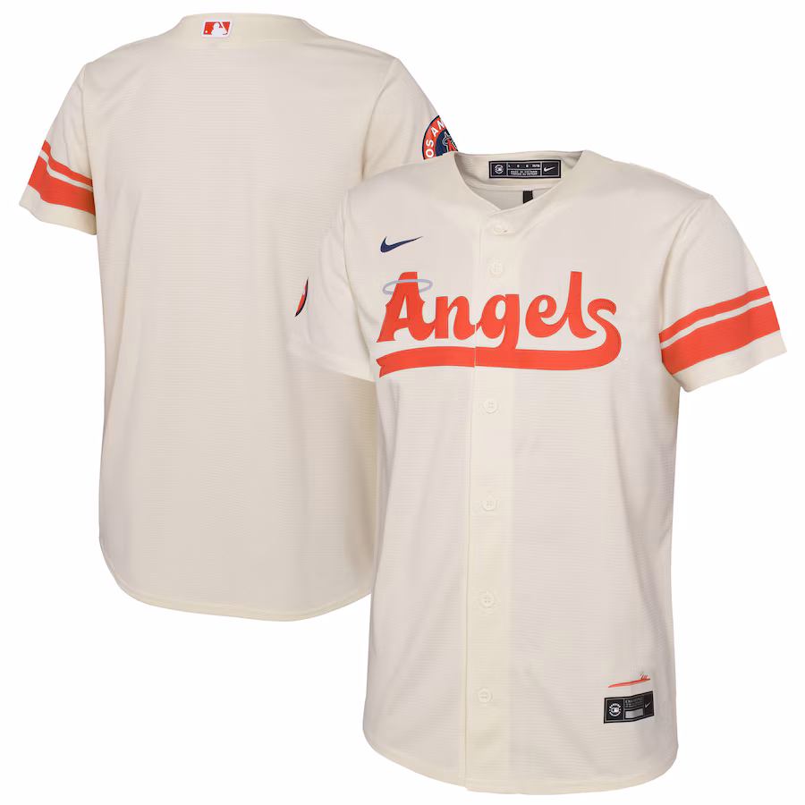 Preschool Los Angeles Angels Nike Cream City Connect Replica Jersey - Puhuasuan