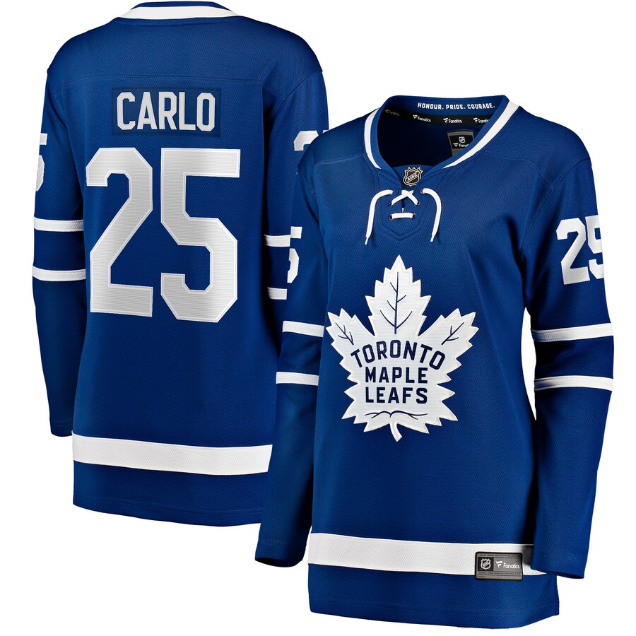 Women's Toronto Maple Leafs Brandon Carlo Fanatics Blue Home Breakaway Player Jersey - Puhuasuan