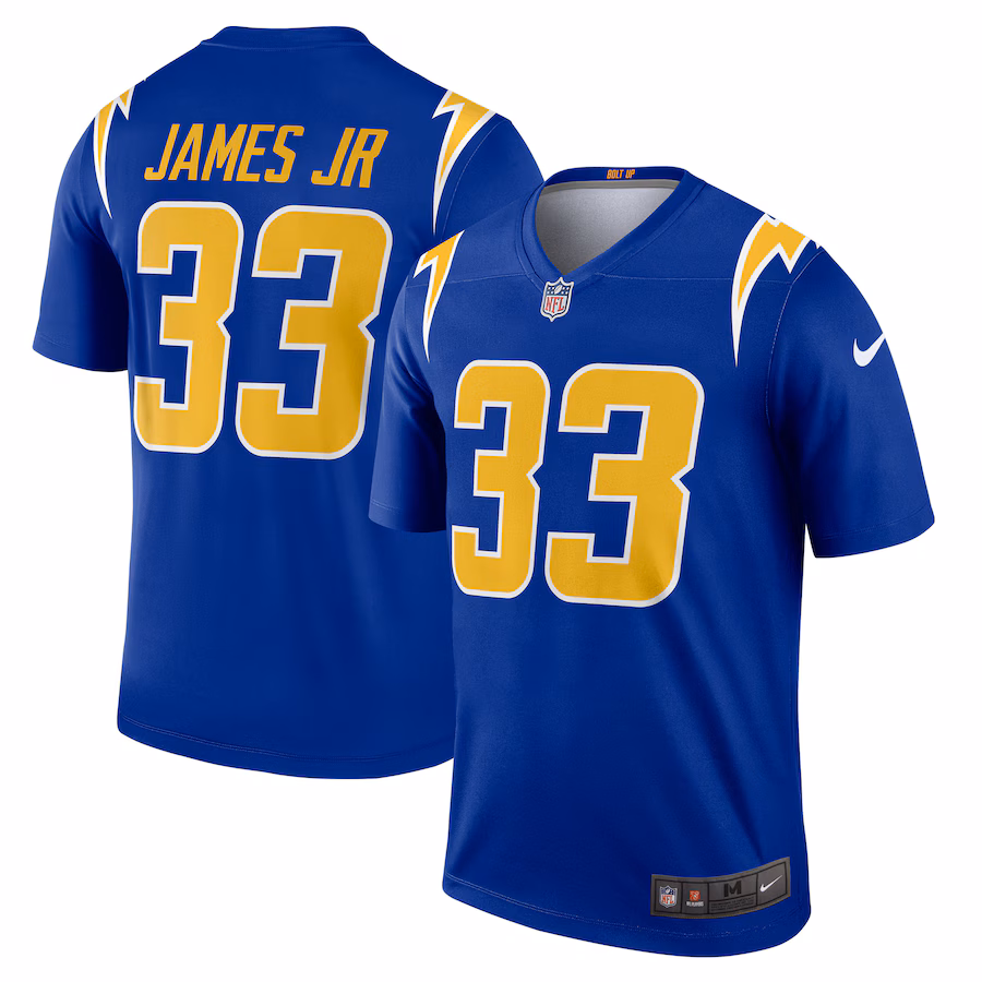 Men's Los Angeles Chargers Derwin James Nike Royal Alternate Legend Player Performance Top - Puhuasuan