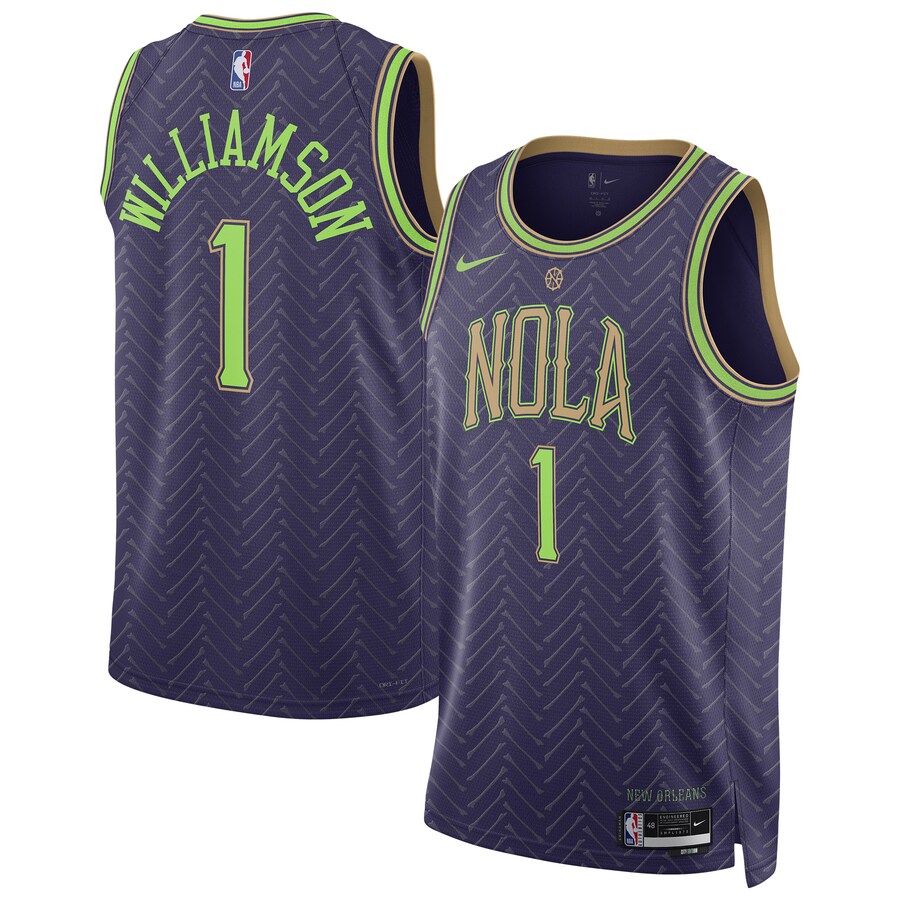Unisex New Orleans Pelicans Zion Williamson Nike Purple 2024/25 Swingman Player Jersey - City Edition - Puhuasuan