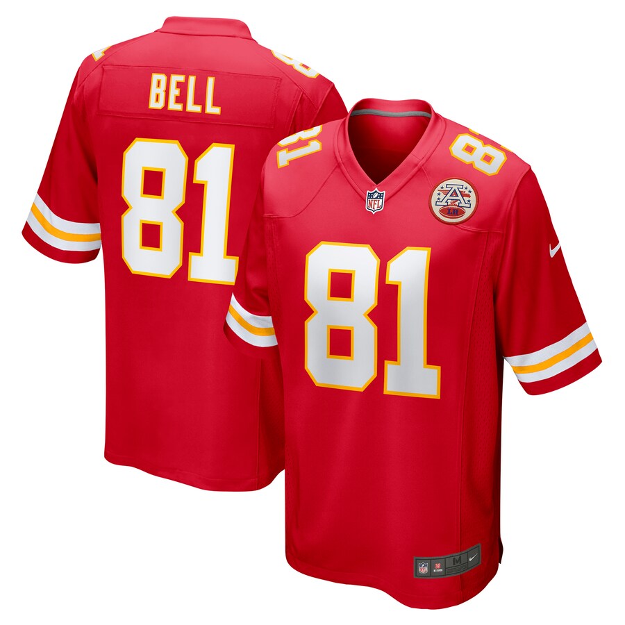 Men's Kansas City Chiefs Blake Bell Nike Red Game Player Jersey - Puhuasuan