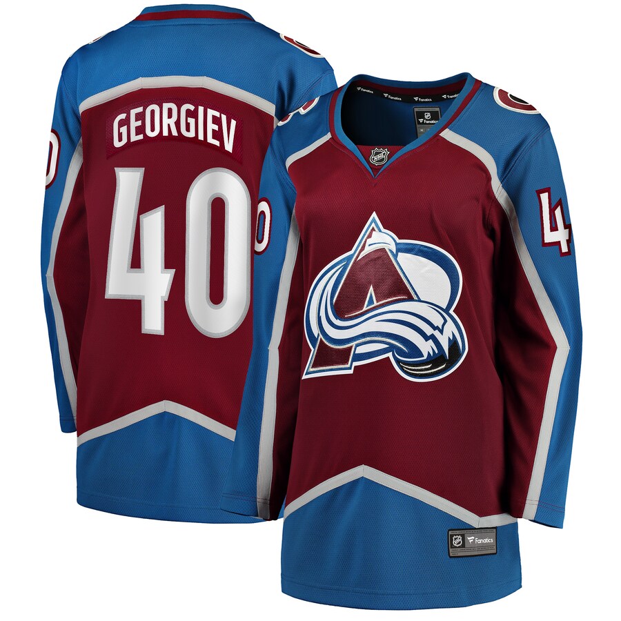 Women's Colorado Avalanche Alexandar Georgiev Fanatics Branded Burgundy Home Breakaway Player Jersey - Puhuasuan